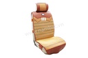 Bộ lót ghế da cao cấp (LSG-1410-Orange) Cam nâu - không gù (1set/5pcs)