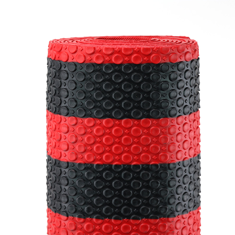 Thảm cuộn 3D hạt tròn HB008A đen đỏ Size 3M*0.6M