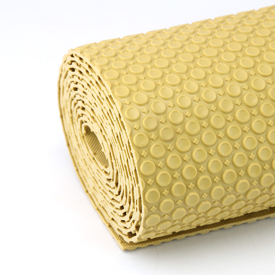 Thảm cuộn 3D hạt tròn HB008A  vàng kem Size 3M*0.6M