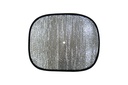 Che nắng xốp tròn nhỏ loại dày (màu bạc/lam) BST-11035 36*44cm (1set/2pcs)