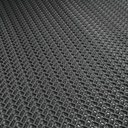 Lót sàn cuộn CIND 3D hạt chữ nhật xéo HB007 đen Size 9M*1.2M