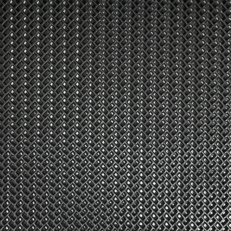 Lót sàn cuộn CIND 3D hạt chữ nhật xéo HB007 đen Size 9M*1.2M