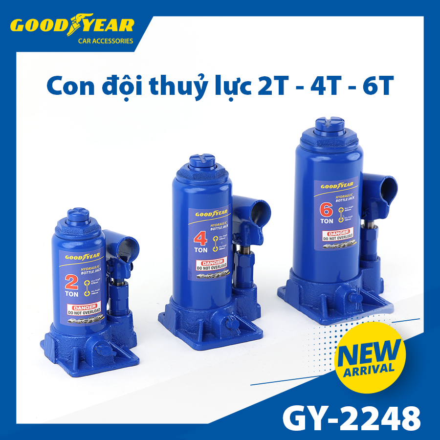 Con đội thủy lực đứng GOODYEAR GY-2248 4T cao 180mm-350mm 立頂