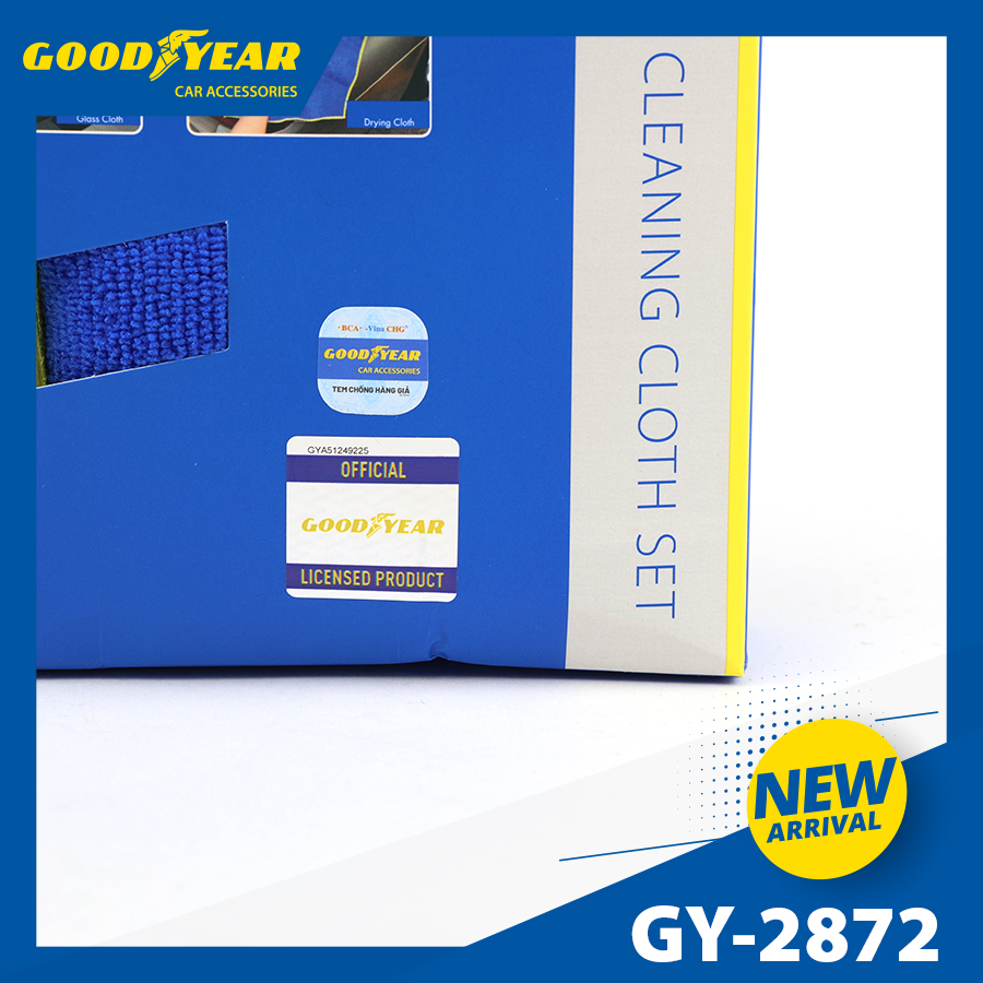 Bộ khăn lau xe GOODYEAR GY-2872 1 bộ/3 cái ( 2PCS 30*40cm, 1PCS 50*60CM)