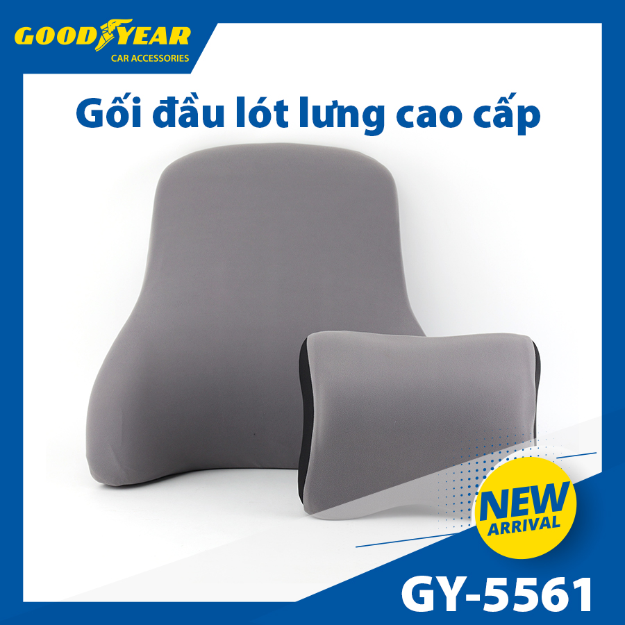 Lót lưng cao cấp GOODYEAR GY-5561 (45*40*14CM) xám đen