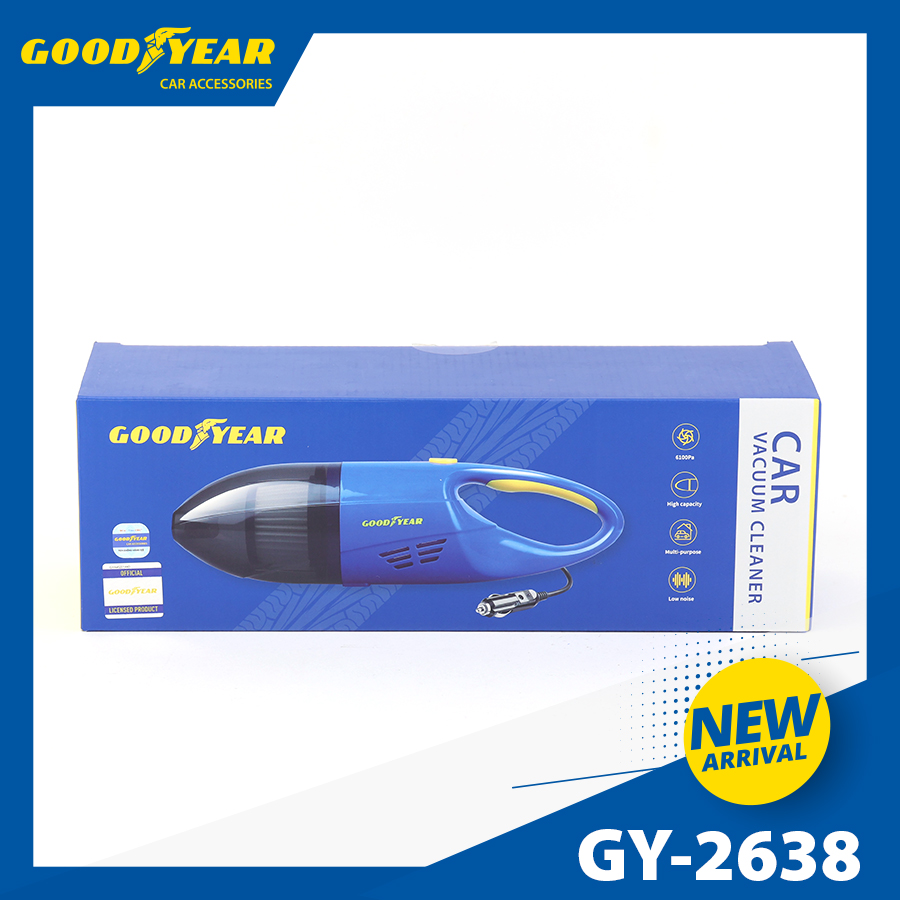 Máy hút bụi mini GOODYEAR GY-2638 12V 76.8W, 6100PA