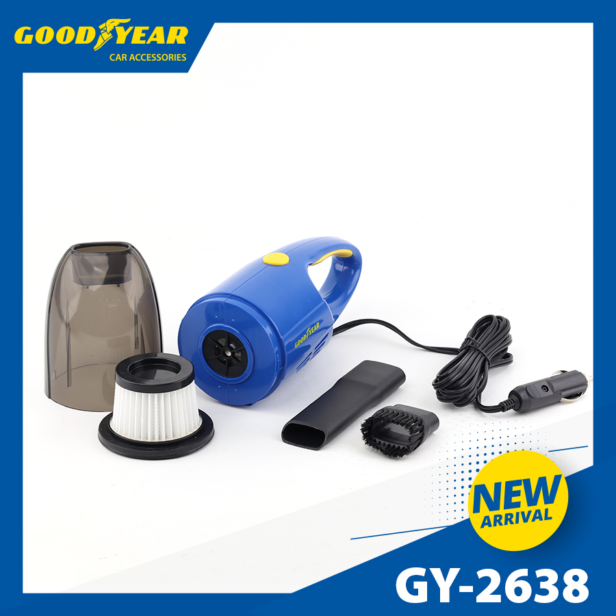 Máy hút bụi mini GOODYEAR GY-2638 12V 76.8W, 6100PA