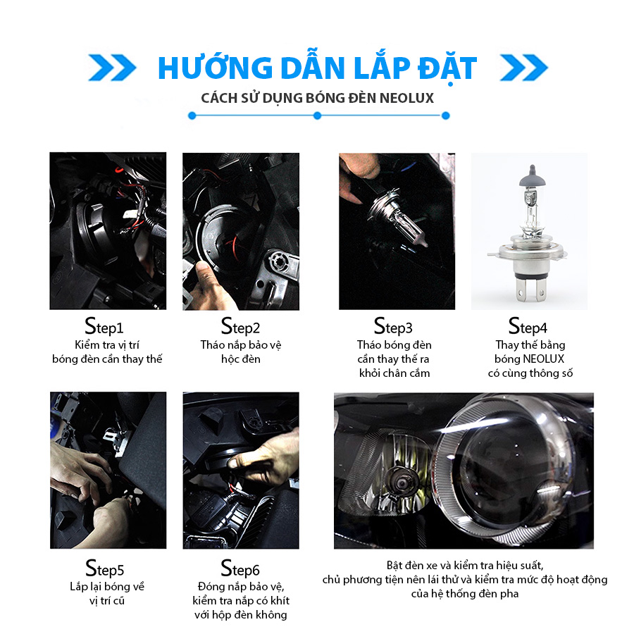 Bóng Halogen Blue Light H7 12V 55W PX26D N499B-2SCB Hiệu Neolux