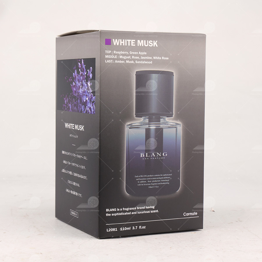 Dầu thơm BLANG LIQUID BX WHITE MUSK WHITE MUSK L2081 110ml đen