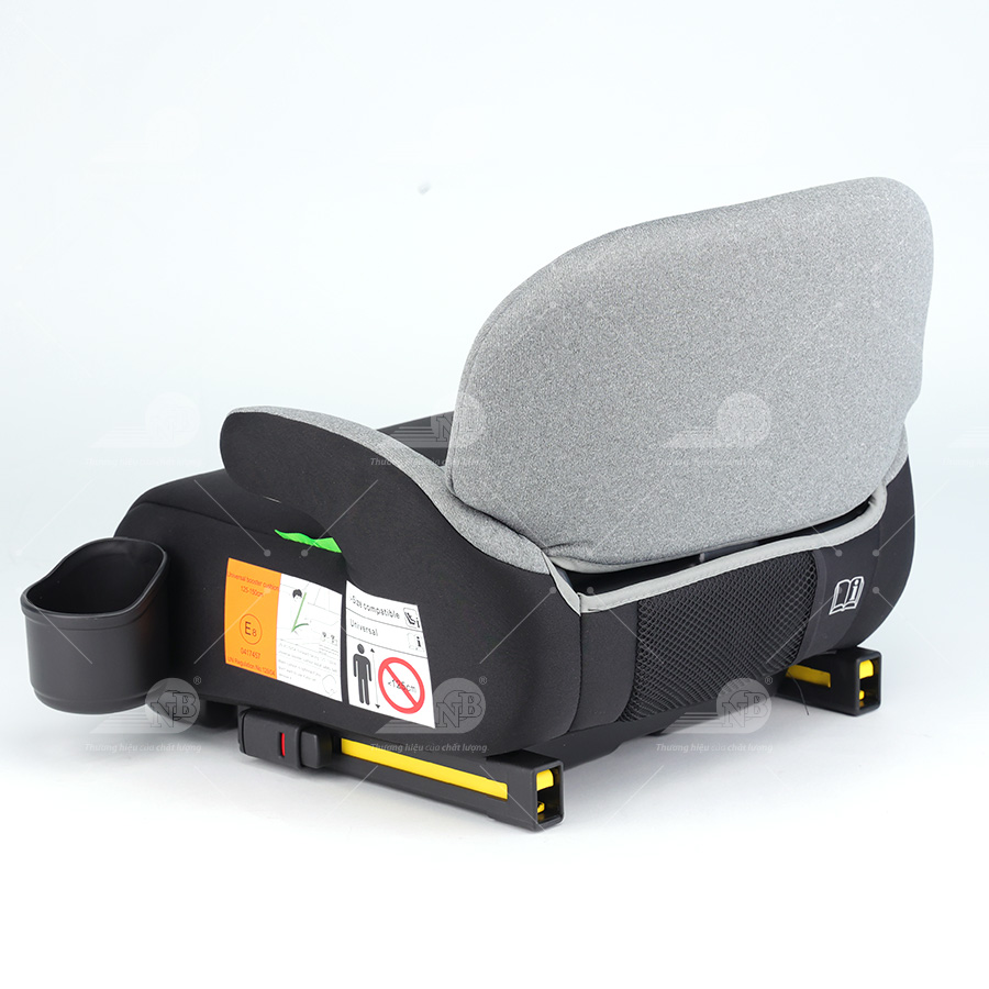 Ghế nâng có tựa lưng an toàn cho trẻ em trong xe hơi ET-002A Đen/xám
