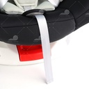Ghế an toàn cho trẻ em trong xe hơi kiểu ISOFIX xoay 360 độ QM-360A Xám