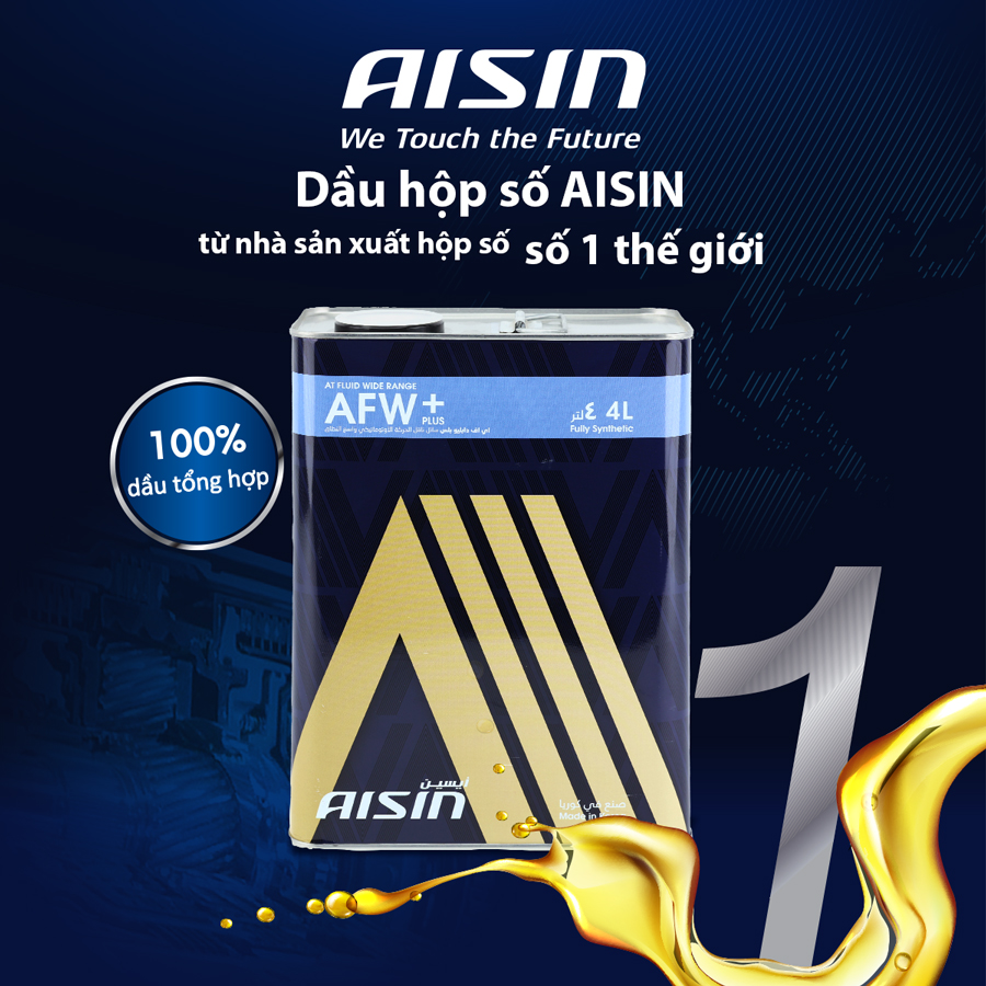 Nhớt Hộp Số Tự Động Aisin AFW+ Multi  4 Lít ATFMT4S