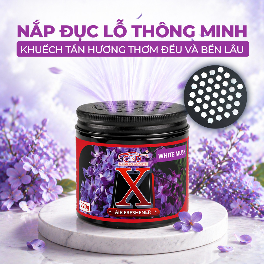 Sáp  thơm khử mùi X-GEL CIND CD-X001 WHITE MUSK