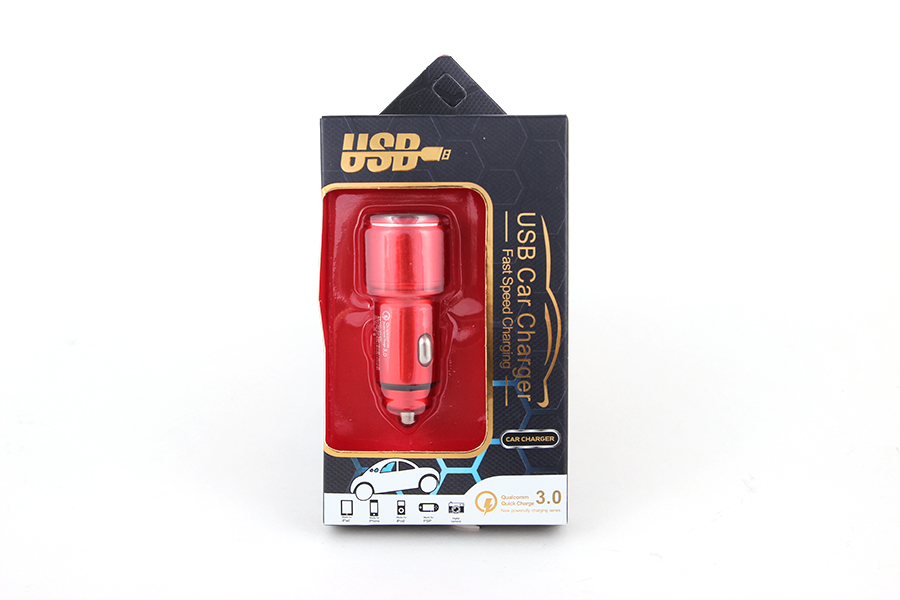 Đầu sạc 2 cổng USB C75 (Sạc Nhanh - QC3.0) C75 màu đỏ