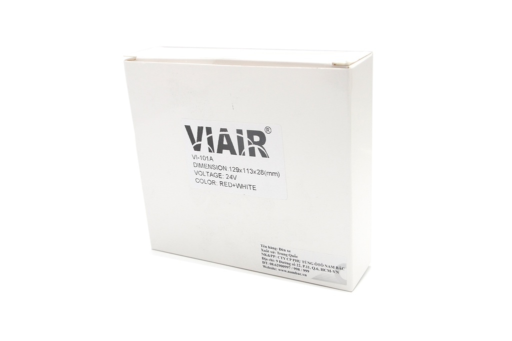 Đèn hông chữ nhật lớn 2 màu VIAIR VI-101A-24V trắng đỏ 129*113*28mm 2PCS/SET