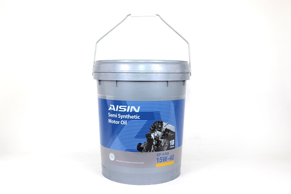 Nhớt Động Cơ Aisin 15W-40 CF4/SG Semi Synthetic 18 Lít ECSFormula 15418PL