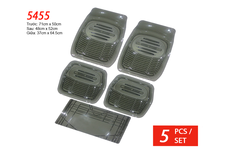 Lót sàn nhựa Packy Poda 5455 (đen) 5PCS/1SET