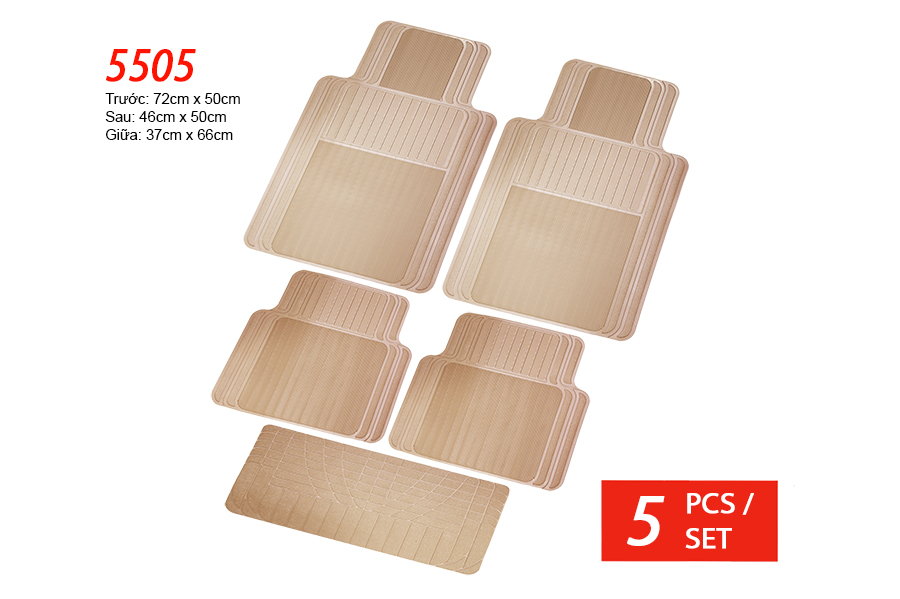 Lót sàn nhựa Packy Poda 5505 (Kem) 5PCS/1SET
