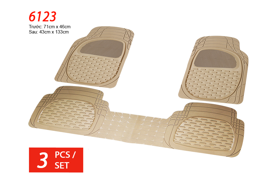 Lót sàn nhựa Packy Poda 6123 (Kem) 3PCS/1SET