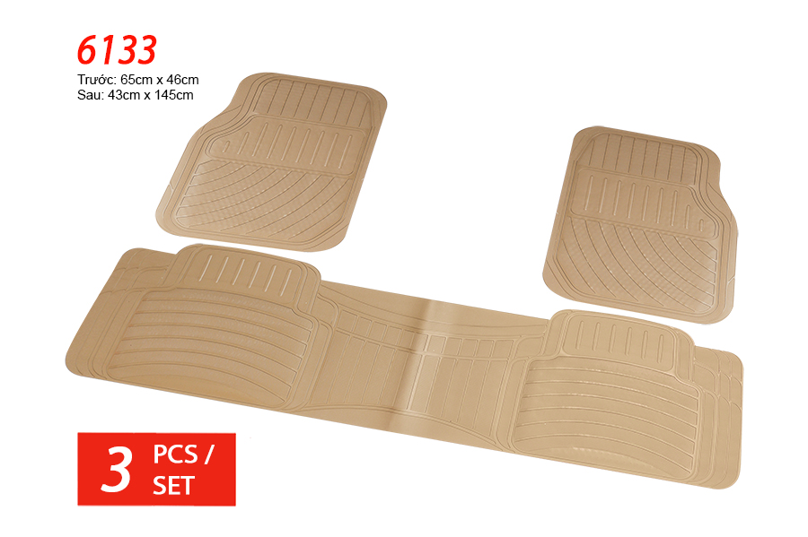 Lót sàn nhựa Packy Poda 6133 (Kem) 3PCS/1SET