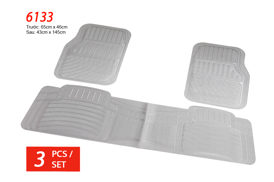 Lót sàn nhựa Packy Poda 6133 (Xám) 3PCS/1SET