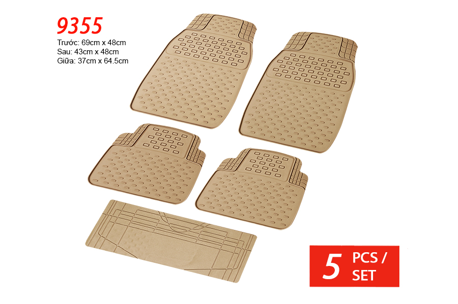 Lót sàn nhựa Packy Poda 9355 (kem) 5PCS/1SET