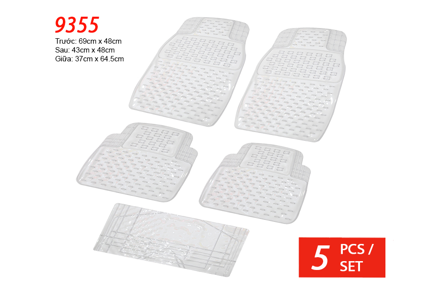 Lót sàn nhựa Packy Poda 9355 (trắng) 5PCS/1SET