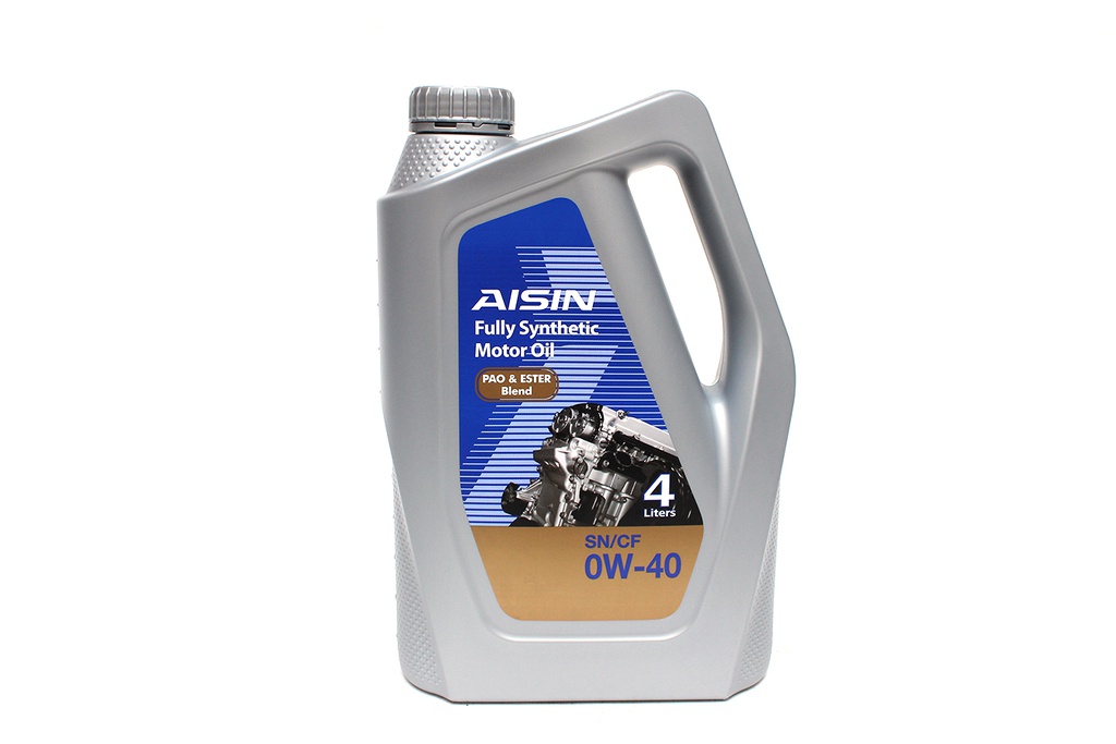 Nhớt Động Cơ Aisin 0W-40 SN/CF PAO & ESTER Blend 4 Lít ESEN0044P