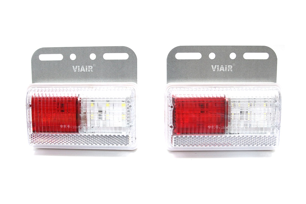 Đèn hông chữ nhật lớn VIAIR VI-101A-24V trắng+đỏ 129*113*28mm 2PCS/SET