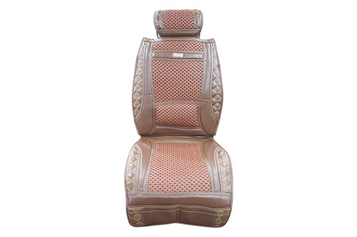 [LGBHBZ058N] Lót ghế bộ cao cấp (1 bộ / 3 cái) BZ-058 (0086) 馬鞍粽 nâu