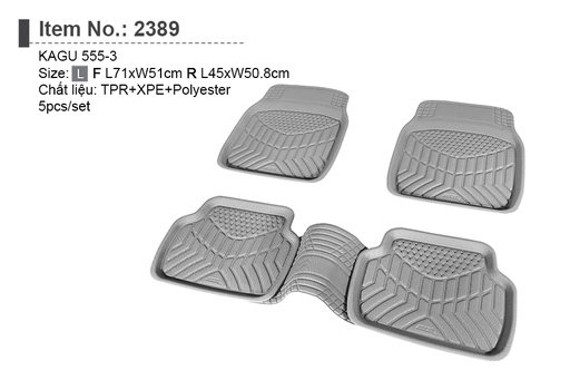 [TXF3D23895LX] Lót sàn chống trượt 3D thần kỳ (2389-2F3R/Xám)