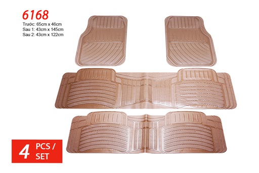 [TXPA6168K] Lót sàn nhựa Packy Poda 6168 (Kem) 4PCS/SET