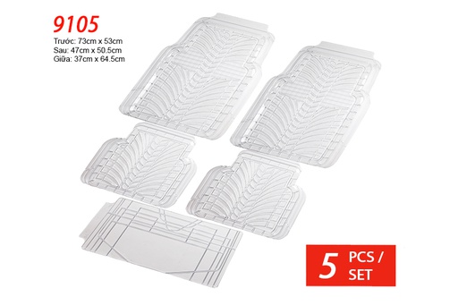 [TXPA9105T] Lót sàn nhựa Packy Poda 9105 (trắng) 5PCS/1SET