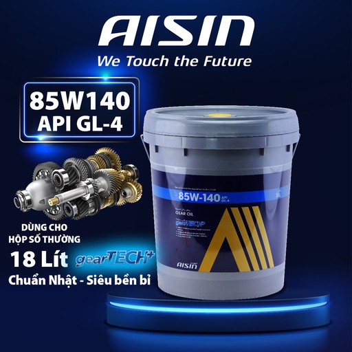 [9NAGSL4801418PLN] Nhớt Hộp Số Thường Aisin 85W-140 GL-4  18 Lít GSL4851418PL