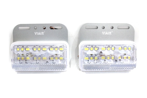[DXVI10312T] Đèn hông chữ nhật lớn 4D gương cầu VIAIR VI-103-12V trắng 129*101.5*23.5mm 2PCS/SET
