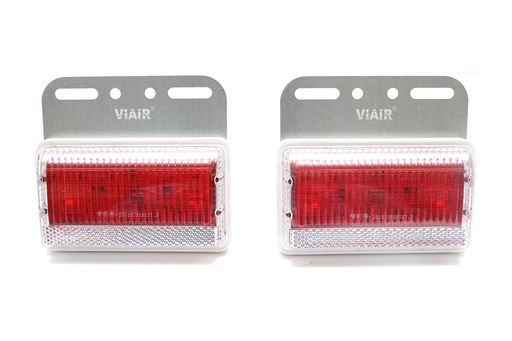 [DXVI10112D] Đèn hông chữ nhật lớn VIAIR VI-101-12V đỏ 115*100*25mm 2PCS/SET