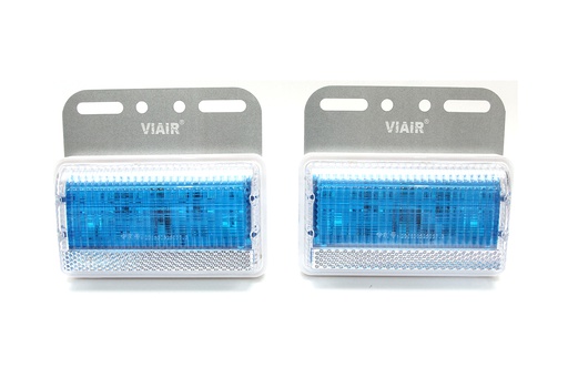 [DXVI10124L] Đèn hông chữ nhật lớn VIAIR VI-101-24V lam 115*100*25mm 2PCS/SET