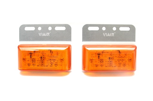 [DXVI10224V] Đèn hông chữ nhật nhỏ VIAIR VI-102-24V vàng 104*93*23.5mm 2PCS/SET