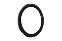 STEERING WHEEL COVER G306 (M) black/red