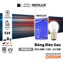 Bóng đèn sau S25 2 tim (TRẮNG) 12V 21/5W (BAY15D) 
chân cao thấp N380 Hiệu NEOLUX