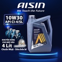 Nhớt Động Cơ Aisin 10W-30 CI-4/SL econTECH+ Semi Synthetic 4 Lít ECSI1034PB