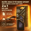 Dầu thơm NO.360-1 2in1(treo kính+ghim máy lạnh) 2.5g WHITE MUSK