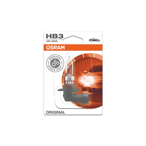 [BDOHB312V900501B] Bóng Halogen Original HB3 12V 60W (Chân Cong) 9005-01B Hiệu Osram