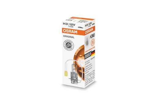 [BDOH312V64151] Bóng Halogen Original H3 12V 55W 64151-Hộp giấy Hiệu Osram