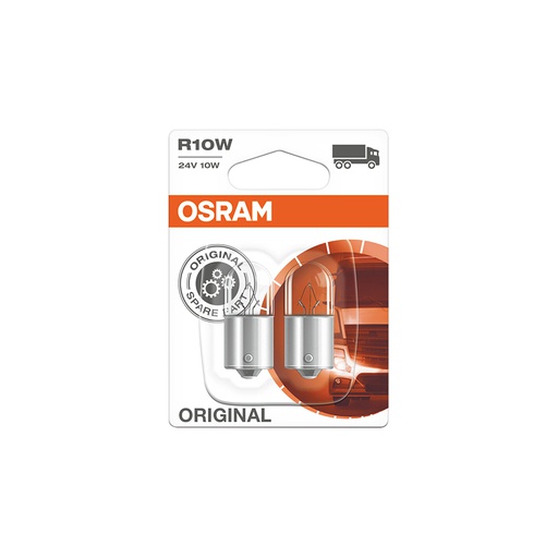 [BDOG1824V563702B] Bóng Xi Nhan 1 Tim Original R10W 24V 10W (Chân Thẳng) 5637-02B Hiệu Osram